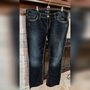 Women's Vtg Silver Jeans Fluid Denim Boyfriend Jeans
